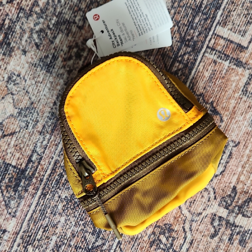 Lululemon City Adventurer Backpack in Yellow and Brown